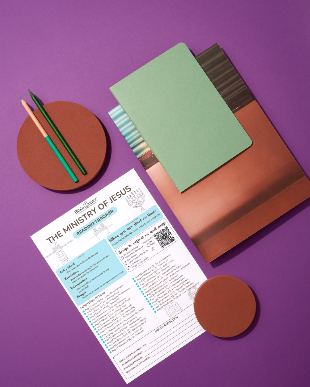 2026 August Journaling with Jesus Reading Tracker and Guide