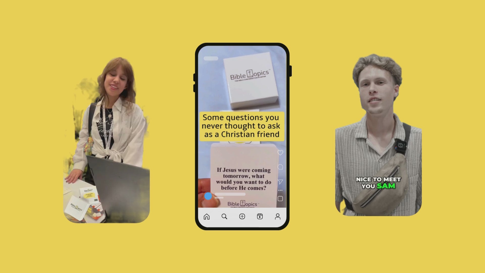 Load video: Bible Topics takes your conversation to the next level